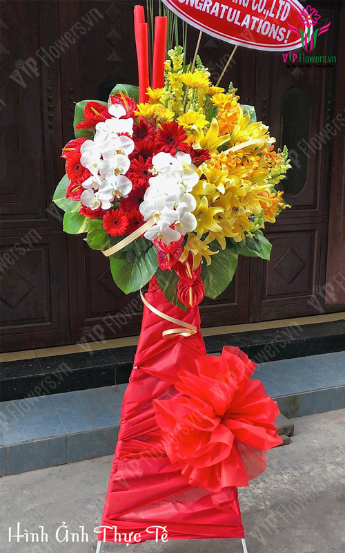 Kệ Hoa Chúc Mừng Khai Trương